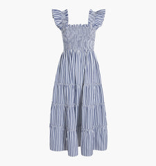 Couturebud The Maternity Ellie Nap Dress - Navy Stripe