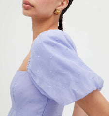 Couturebud The Matilda Dress - Hyacinth Organza Dot