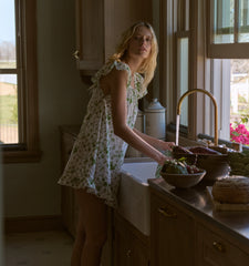 CouturebudThe Lucinda Nightgown - Green Sweet Peas