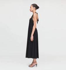 Couturebud The Fleur Midi Dress - Black Jersey