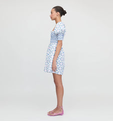 CouturebudThe Lila Nap Dress - White Cisco Trellis