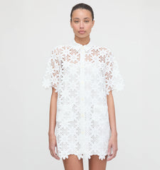 Couturebud The Victoria Dress - White Daisy Crochet