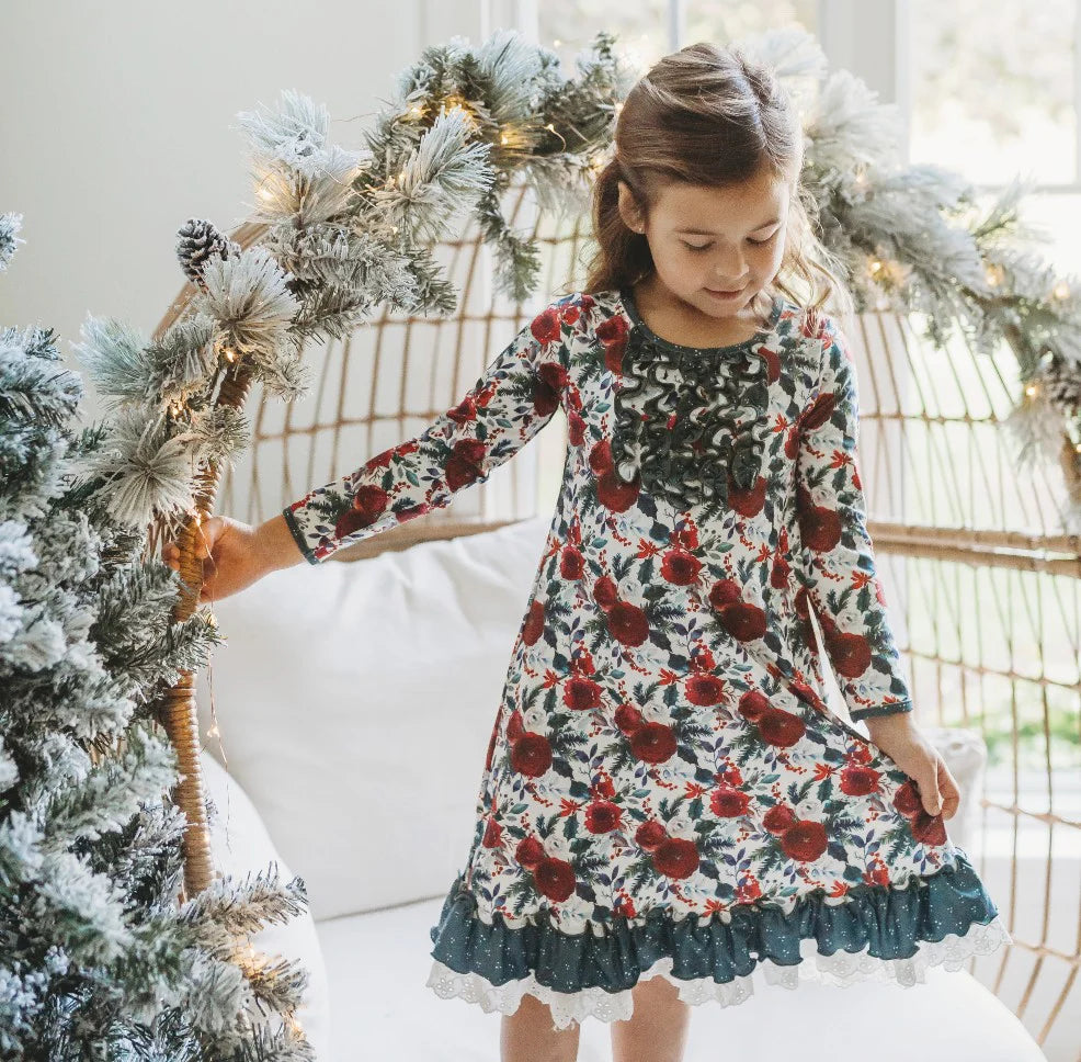 Loungewear Gown - Holly Jolly