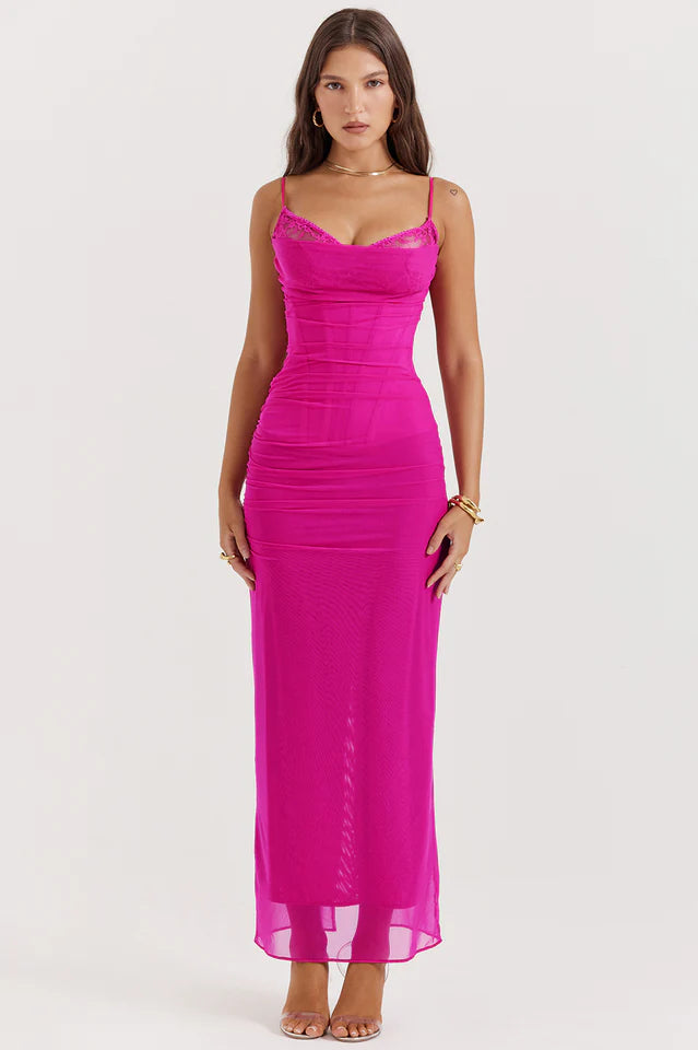 Nalini Fuchsia Maxi Dress