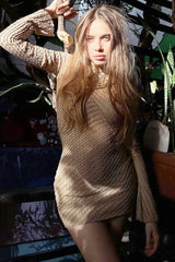 Celaena Long-Sleeve Mini Dress