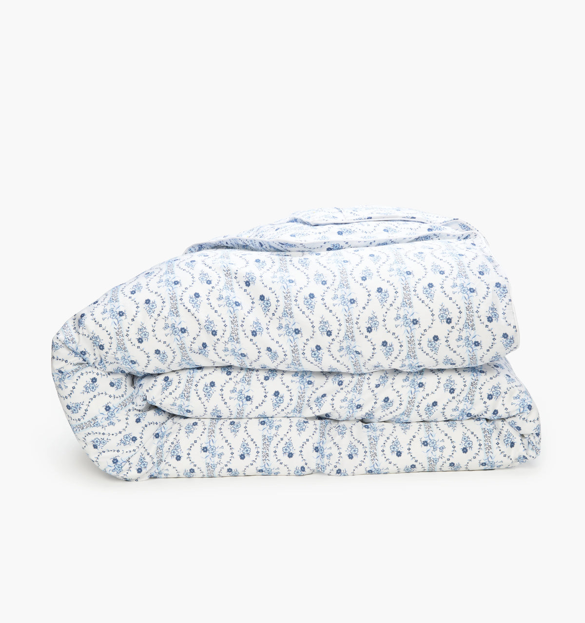 Couturebud The Duvet Cover - Blue Vine Stripe