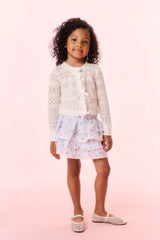 Girls Billie Floral Striped Skirt