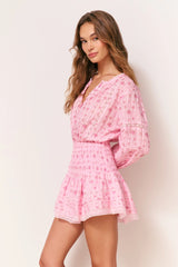 Janis Floral Cotton Voile Mini Dress
