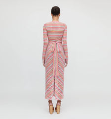 Couturebud The Aviva Wrap Top - Pastel Crochet Knit