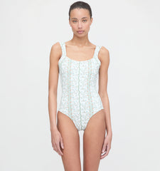Couturebud The Tessa One Piece - Green Provence Floral