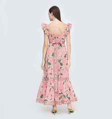 CouturebudThe Pippa Dress - Rose Calico Trellis