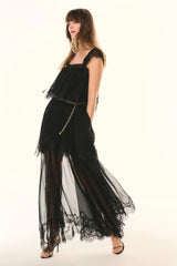 Maralee Silk Chiffon Maxi Dress
