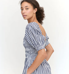 Couturebud The Louisa Nap Dress - Navy Stripe