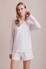 Couturebud x Roller Rabbit Candy Heart Stripe Hunter Pajama