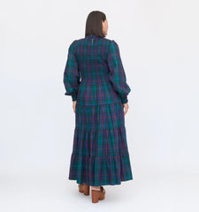 Couturebud The Viviana Nap Dress - Midnight Tartan