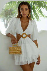 Paloma Puff Sleeve Mini Dress