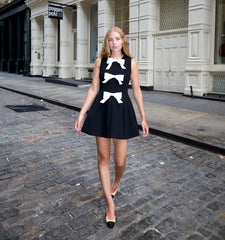 Couturebud The Blythe Bow Dress - Ivory Bows