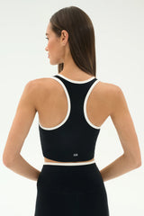 Amber Airweight Bralette - Black/White