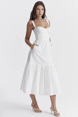 Elia White Broderie Anglaise Midi Dress