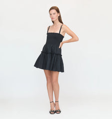 Couturebud The Seraphina Mini Nap Dress - Black