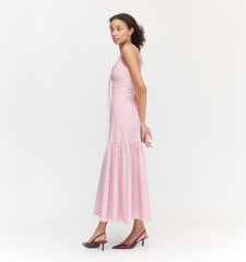 Couturebud The Lillie Dress - Rose Circular Lattice