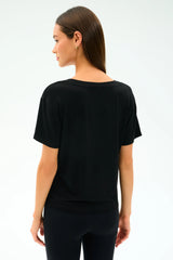 Georgia Jersey V-Neck - Black