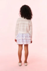 Girls Billie Floral Striped Skirt