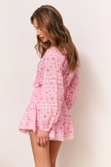 Janis Floral Cotton Voile Mini Dress