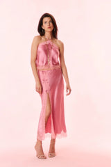 Calder Silk-Blend Maxi Slip Skirt