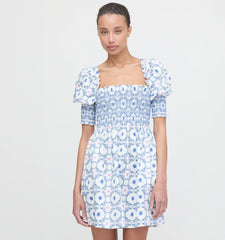 CouturebudThe Lila Nap Dress - White Cisco Trellis
