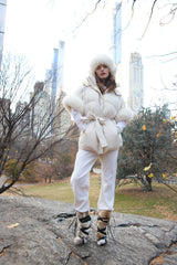 Couturebud x MAX&MOI Robin Wool-Cashmere Jogger - WHITE
