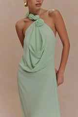 Rosalia Cowl Neck Maxi Dress