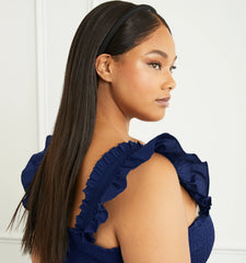 Couturebud The Maeve Headband - Black Grosgrain