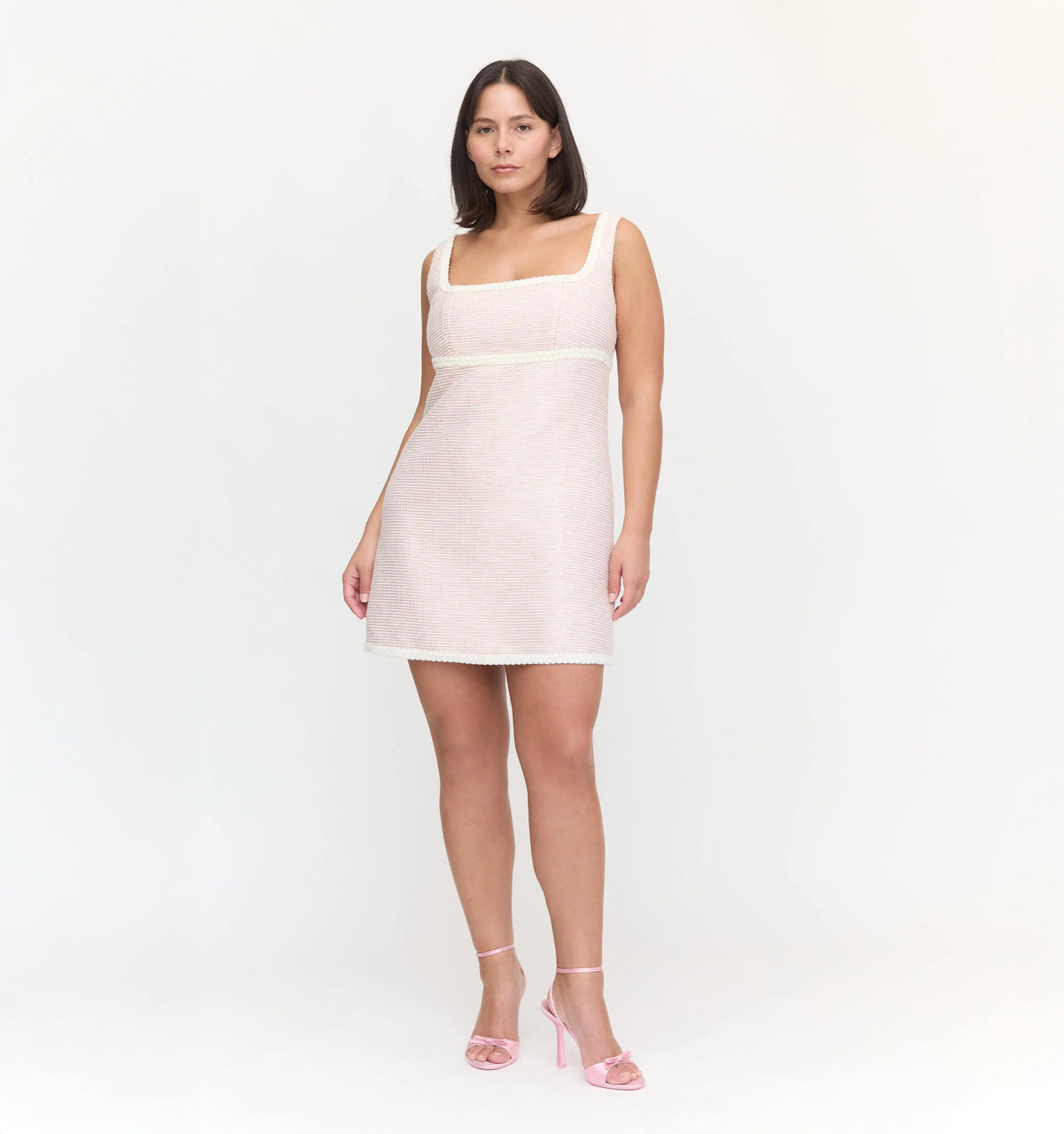 Couturebud The Bennett Dress - Rose Tweed
