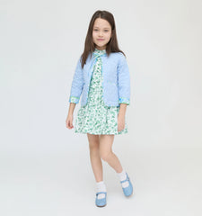 CouturebudThe Hill House x La Coqueta Maribel Girl Jacket - Blue