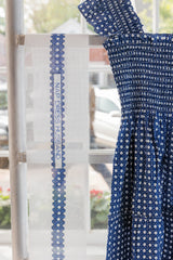 Couturebud The Hill House x Erica Wilson Nap Dress Husband Belt Canvas - Navy Basketweave