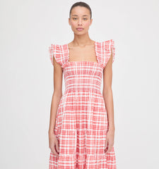 Couturebud The Ellie Nap Dress - Cherry Watercolor Gingham