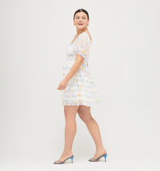 Couturebud The Mimi Nap Dress - Celestial Floral Georgette