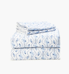 Couturebud The Sheet Set - Blue Vine Stripe