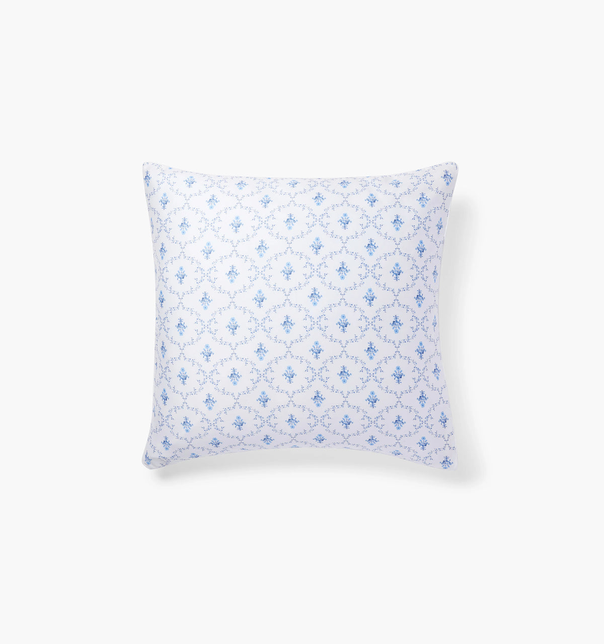 Couturebud The Euro Sham - Blue Trellis