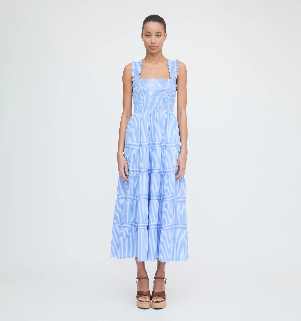 CouturebudThe Kimmy Nap Dress - Blue Stripe