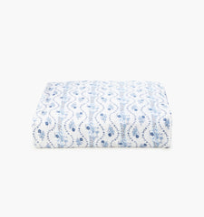 Couturebud The Crib Sheet - Blue Vine Stripe