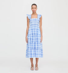 CouturebudThe Ellie Nap Dress - Blue Watercolor Gingham