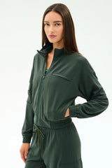 Peaches Airweight Cargo Jacket - Military