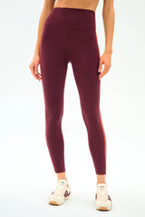Ella High Waist Airweight 7/8 - Dark Cherry/Valencia