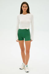Louise Rib Long Sleeve - White