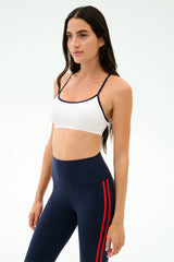 Loren Seamless Bra - White/Indigo