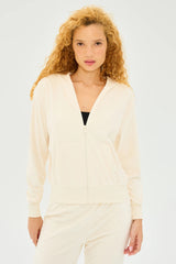 Rhys Velour Zip Up Hoodie