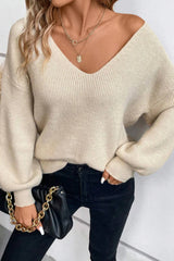 Tie Back Drop Shoulder Sweater