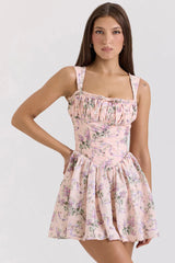 Ophelia Ribbon Print Dress